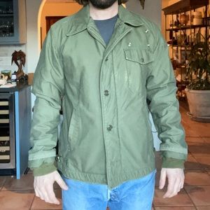 Vintage Winter Army Jacket ~ Medium ~ Olive Green